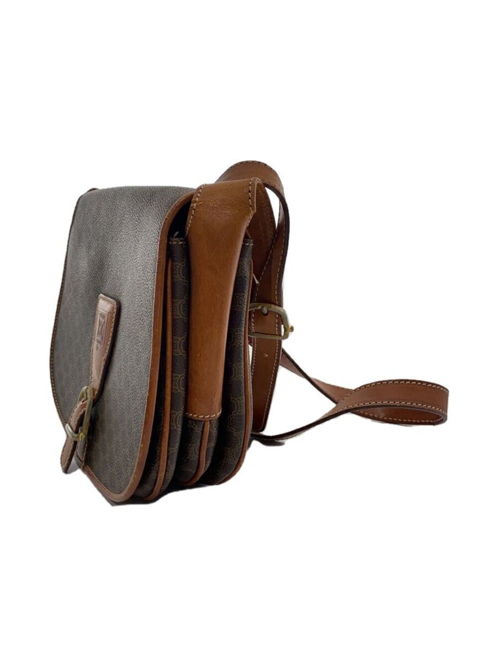 Celine Macadam Brown Bag Shoulder Brown